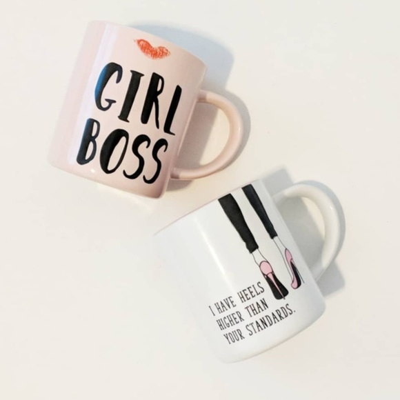 Other - [2pc Set] Girl Boss & Heel are Higher Mugs